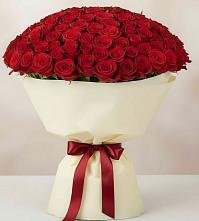 Букет 101 Красная роза Милано в Петровское