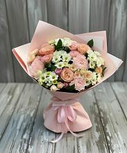 Букет цветов из:  Гвоздики, Розы и Хризантемы в Петровское