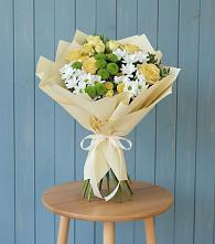 Букет цветов из:  Хризантемы и Розы #REPLACE_PRED# Петровское