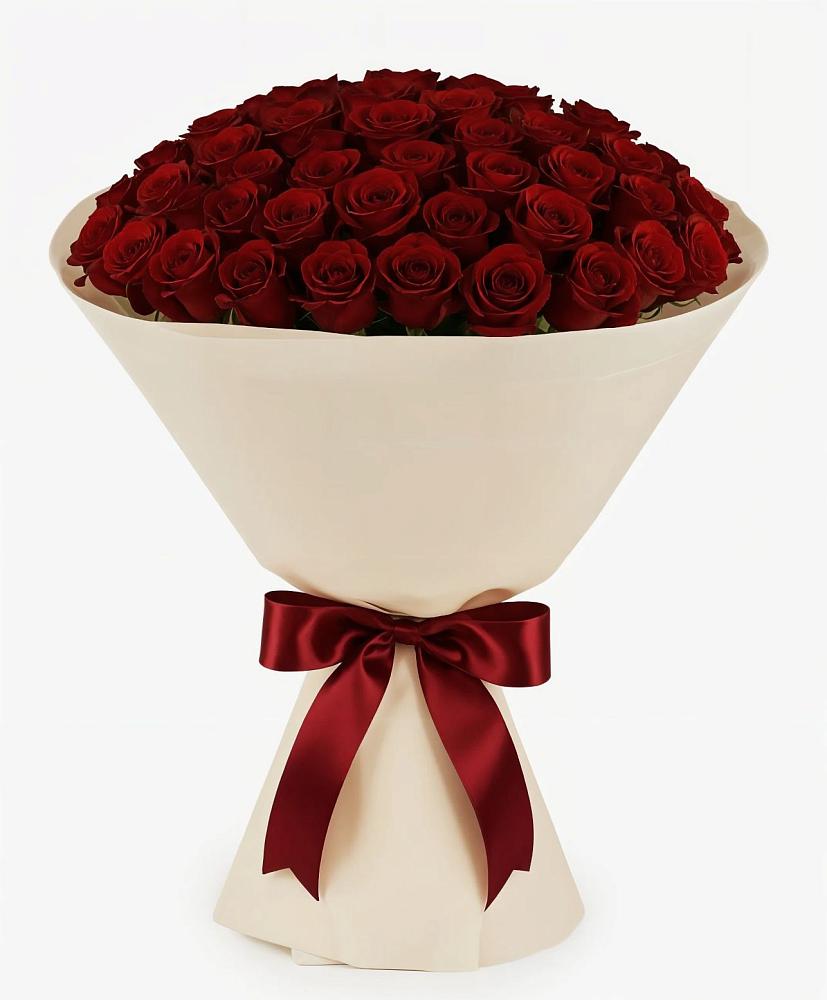 Букет 101 Бордовая роза Блэк Бакарра в Петровское